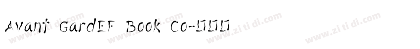 Avant GardEF Book Co字体转换
